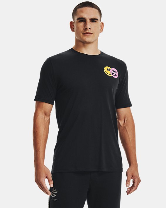 男士Curry Hoop Vibes T恤, Black, pdpMainDesktop image number 1